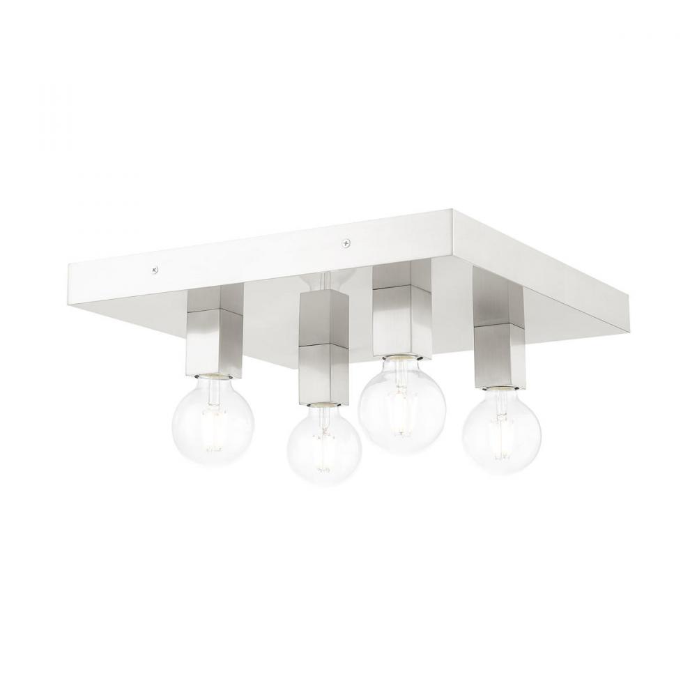 4 Lt Brushed Nickel Ceiling Mount