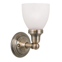 Livex Lighting 1021-01 - 1 Light Antique Brass Bath Light