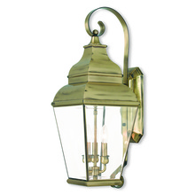 Livex Lighting 2593-01 - 3 Light AB Outdoor Wall Lantern