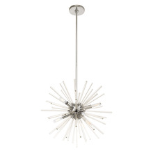 Livex Lighting 41254-05 - 6 Lt Polished Chrome Pendant Chandelier