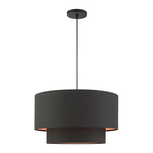 Livex Lighting 45618-04 - 3 Lt Black  Pendant