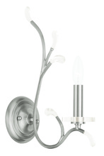 Livex Lighting 51001-91 - 1 Light Brushed Nickel Wall Sconce