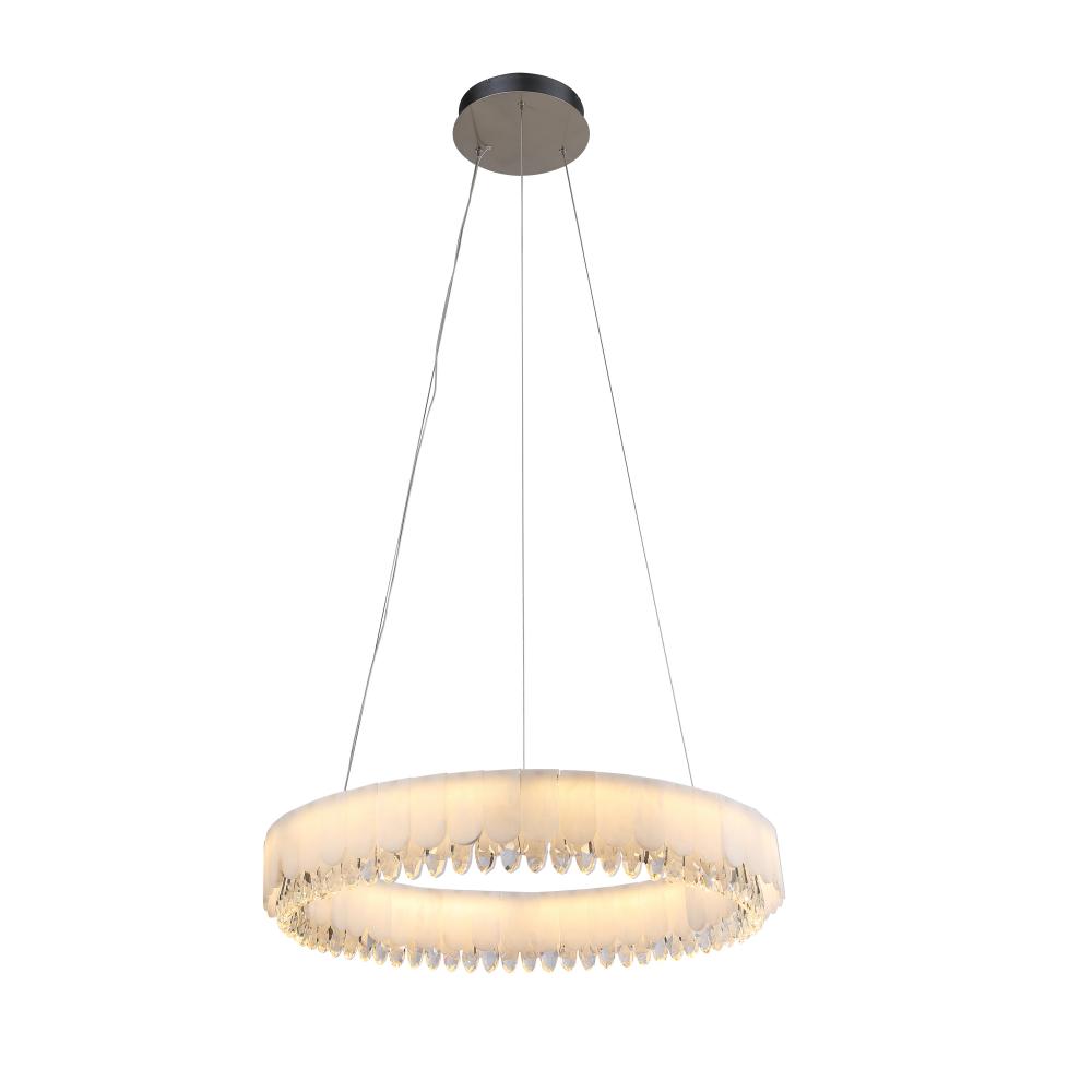 Lalique Round Chandelier