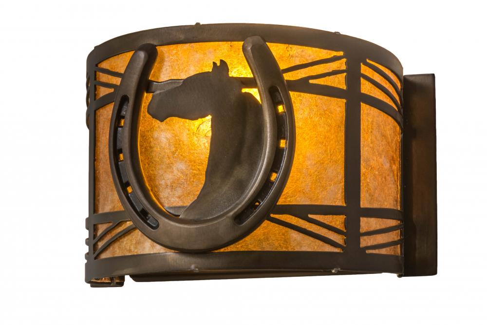 8"W Horseshoe Wall Sconce