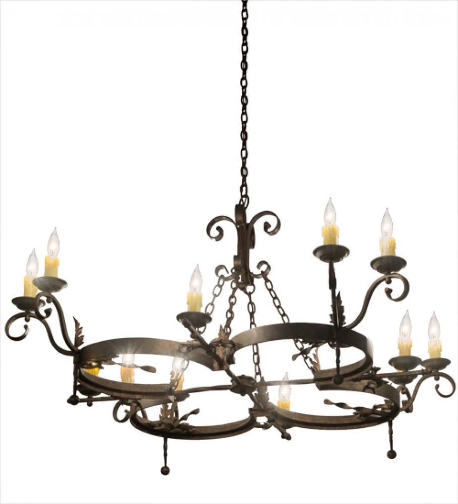 60"W Andorra 12 LT Chandelier