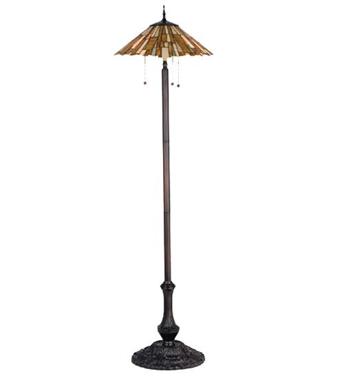 63"H Delta Jadestone Floor Lamp