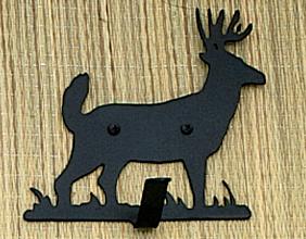 4"W Lone Deer Single Key Holder