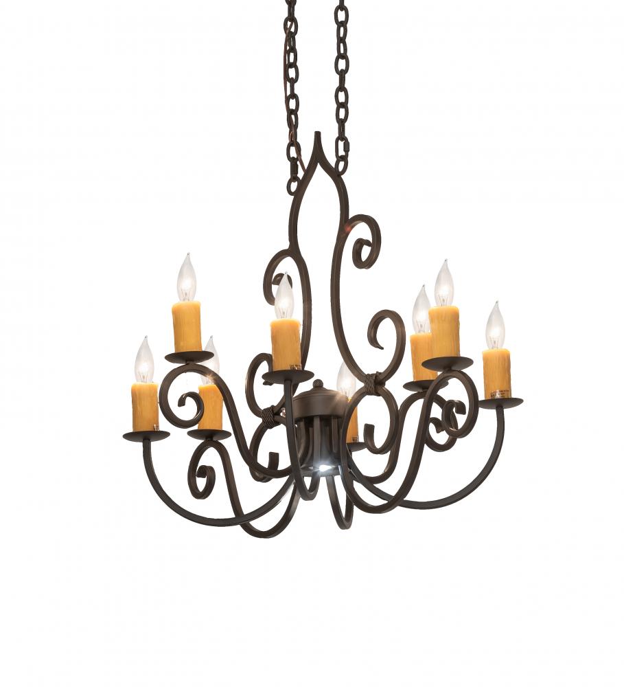 36" Long Clifton 8 Light Chandelier