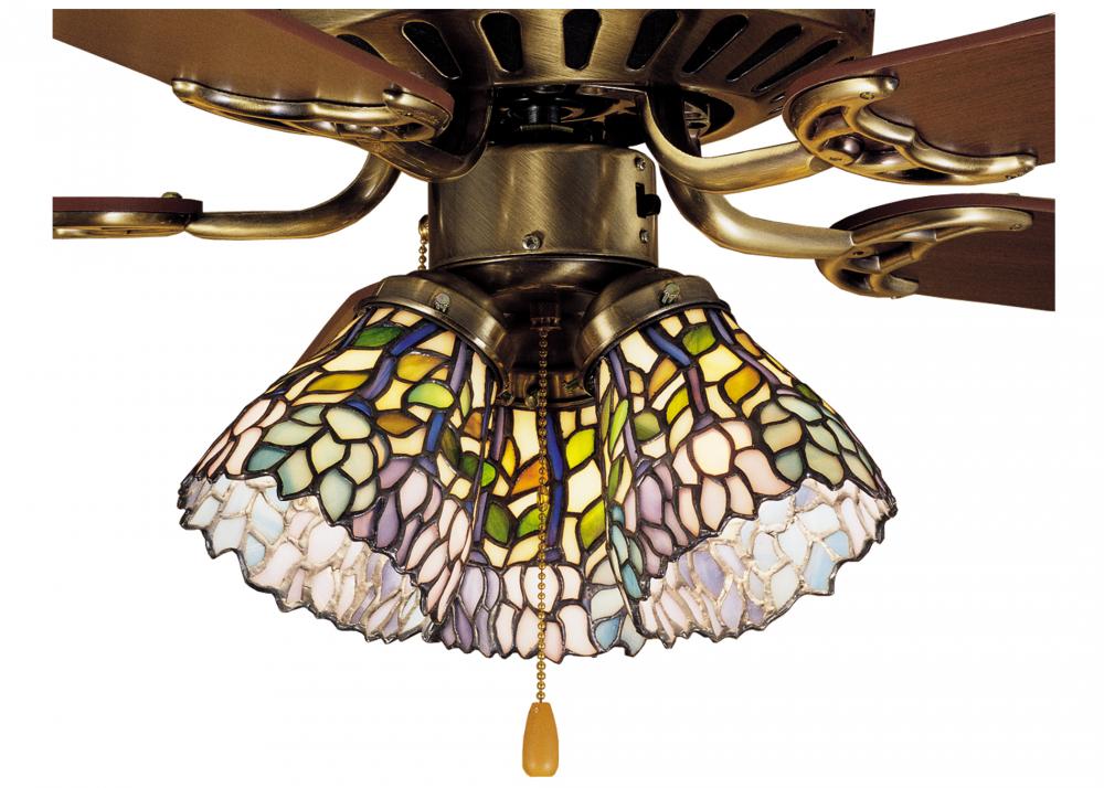 4"W Wisteria Fan Light Shade