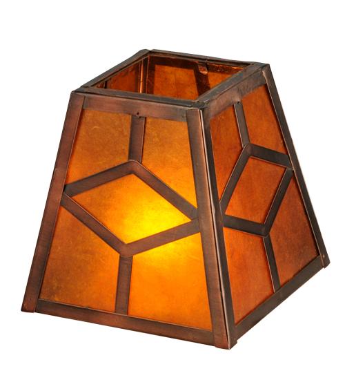 5"Sq Diamond Craftsman Shade