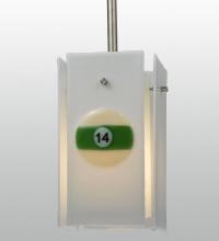 Meyda Green 116131 - 6"Sq Metro Fusion Pool Balls Quadrato Mini Pendant