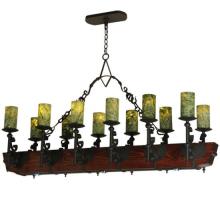 Meyda Green 127484 - 60"L Tudor Jadestone LED Chandelier