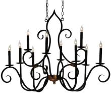 Meyda Green 132000 - 43"L Clifton 10 LT Oblong Chandelier