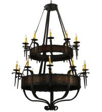 Meyda Green 133745 - 48"W Costello 20 LT Two Tier Chandelier