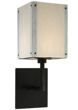 Meyda Green 137130 - 8"W Kesara White Alabaster Wall Sconce