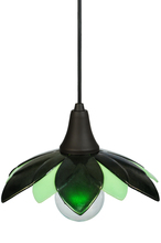 Meyda Green 140082 - 10.5"W Metro Fusion Bodnant Glass Mini Pendant