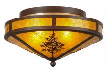 Meyda Green 146815 - 16"W Tamarack Flushmount