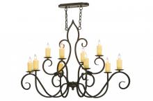 Meyda Green 149204 - 48"L Clifton 10 LT Oblong Chandelier