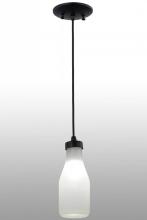 Meyda Green 151225 - 5"W Milk Bottle LED Mini Pendant