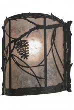 Meyda Green 153525 - 9"W Whispering Pines Wall Sconce