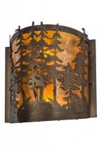 Meyda Green 153975 - 12"W Tall Pines Wall Sconce