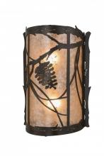 Meyda Green 157666 - 10"W Whispering Pines Wall Sconce