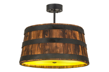 Meyda Green 161073 - 25" Wide Whiskey Barrel Pendant