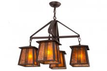 Meyda Green 163118 - 28"W Prairie Loft 4 LT Chandelier