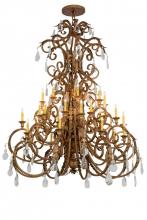 Meyda Green 168059 - 60" Wide Serratina 32 Light Chandelier