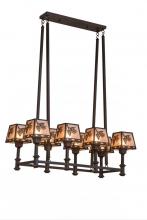 Meyda Green 170354 - 38"L Balsam Pine 8 LT Oblong Chandelier