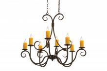 Meyda Green 171478 - 36"L Clifton 8 LT Oblong Chandelier