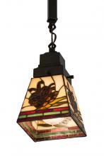 Meyda Green 183026 - 5"Sq Pinecone Mission Mini Pendant