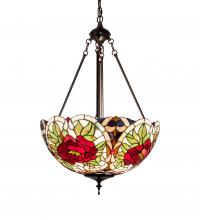 Meyda Green 232775 - 20" Wide Renaissance Rose Inverted Pendant