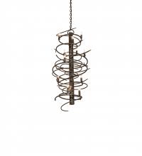 Meyda Green 240052 - 21" Wide Cyclone 12 Light Chandelier