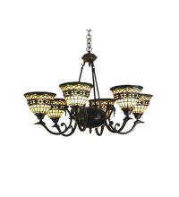 Meyda Green 27402 - 32"W Tiffany Roman 6 LT Chandelier.602