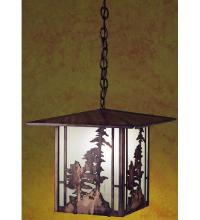 Meyda Green 29273 - 12" Square Tall Pines Lantern Pendant