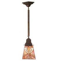 Meyda Green 49137 - 5"Sq Glasgow Bungalow Mini Pendant.609