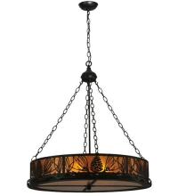 Meyda Green 50117 - 48"W Mountain Pine Inverted Pendant