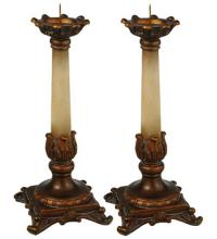 Meyda Green 69335 - 10"H Arcadia 2 Pieces Candle Sticks