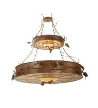 Meyda Green 79713 - 58" Wide Woodland Pine 2 Tier Inverted Pendant