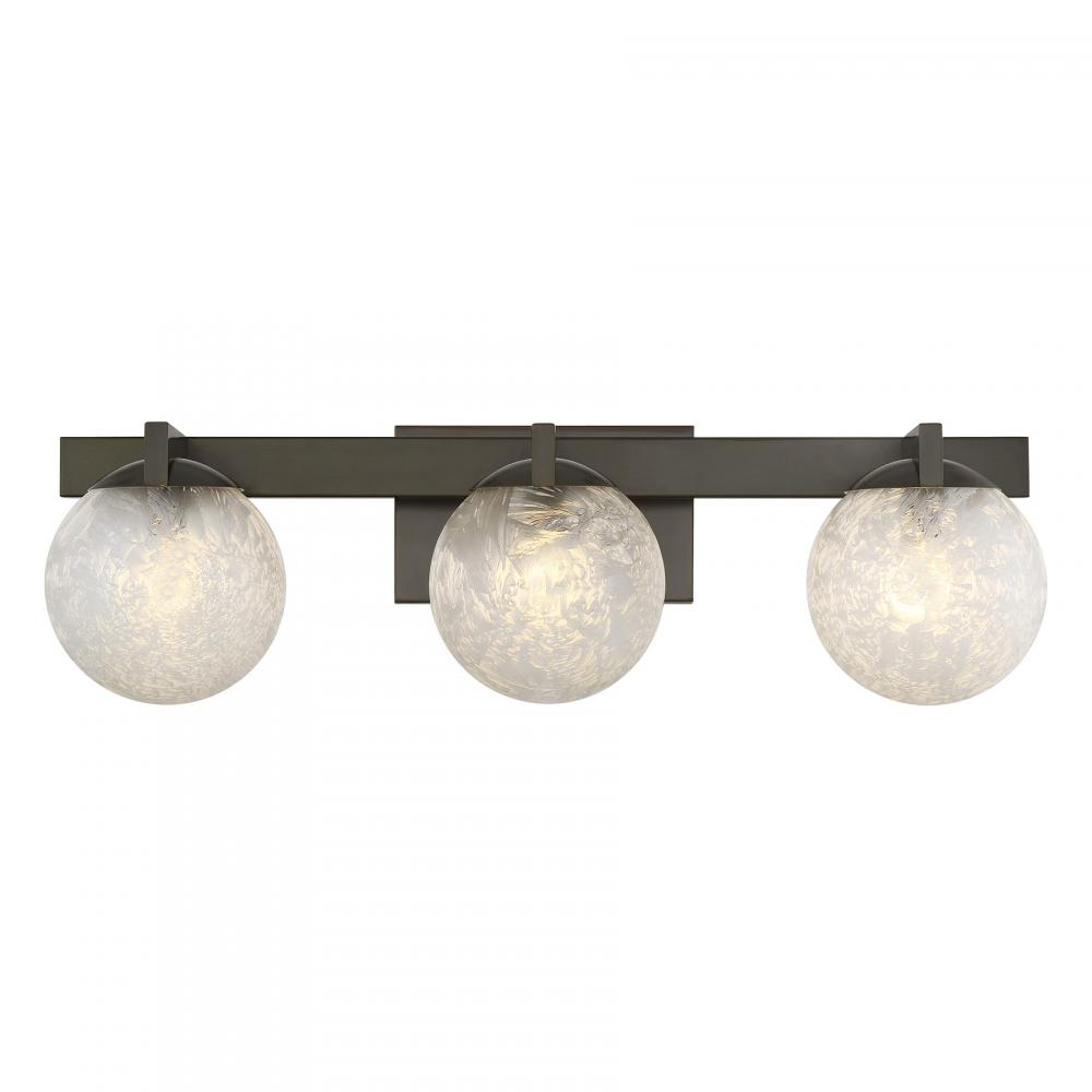 Darien 3-Light Bathroom Vanity Light in Mediterranean Bronze