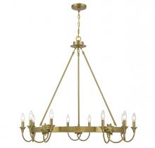 Savoy House 1-2208-10-322 - Sullivan 10-Light Chandelier in Warm Brass