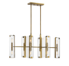 Savoy House 1-9773-12-322 - Winfield 12-Light Linear Chandelier in Warm Brass