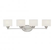 Savoy House 8-890-4-SN - Kane 4-Light Bathroom Vanity Light in Satin Nickel