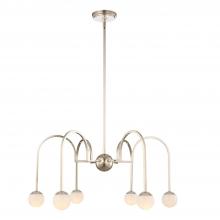 Kalco 512871PN - Bistro 6 Light Chandelier