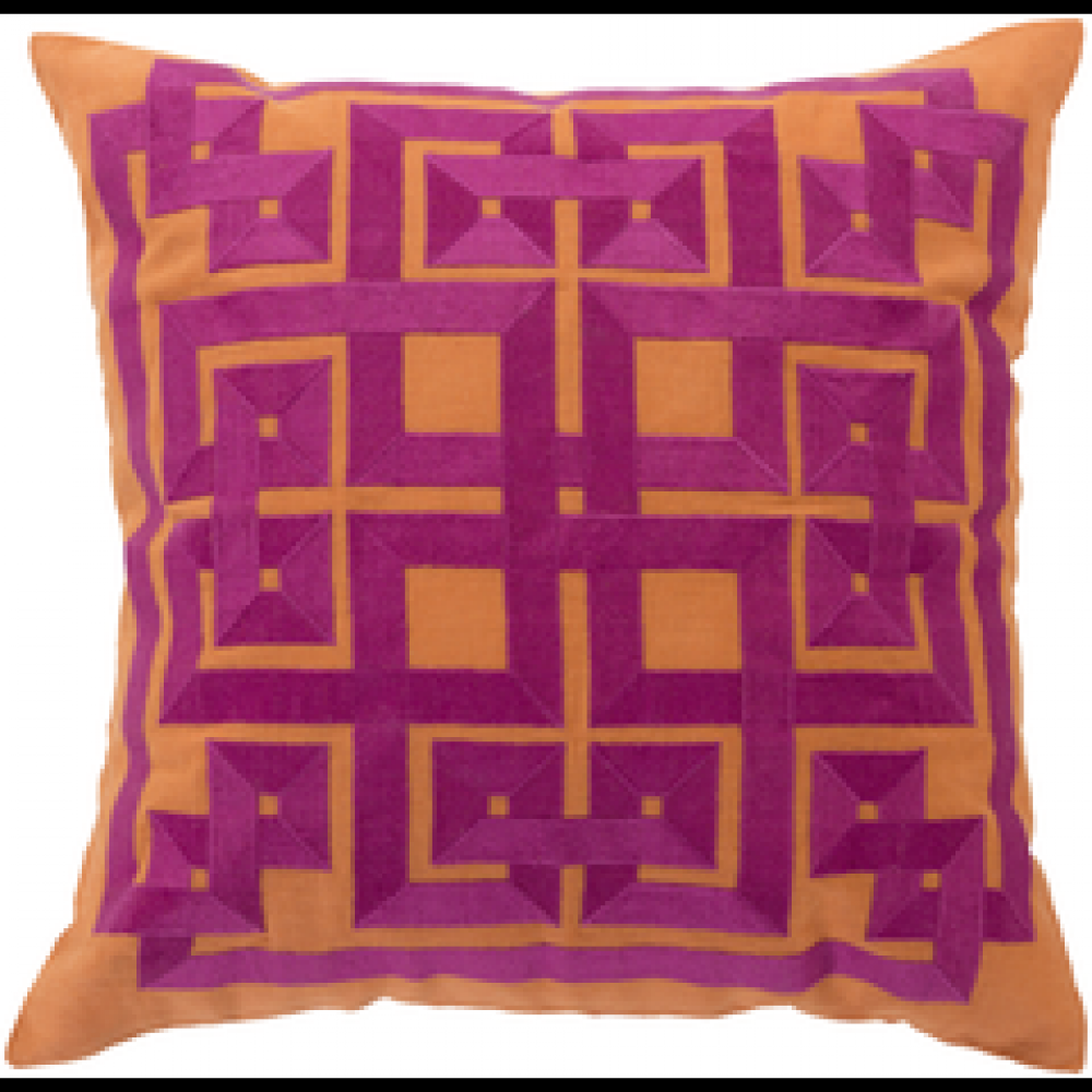 Gramercy Magenta and Orange Pillow