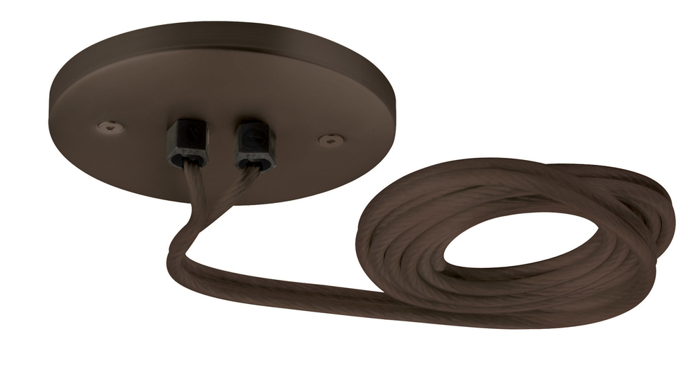 4" Round Canopy Surface Mount 120V/60W 12V Electronic AC Transformer, Bronze