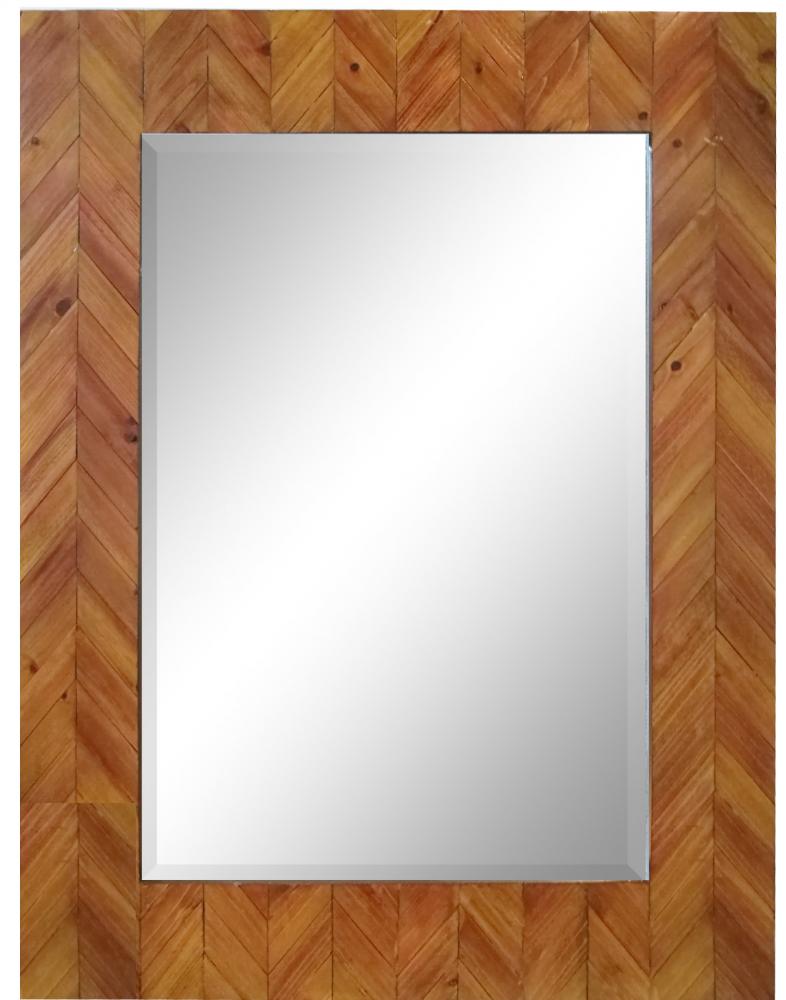 Deco Reclaimed Wood Rectangular Mirror