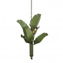 Varaluz 901C06 - Banana Leaf 6-Lt Chandelier - Natural Green