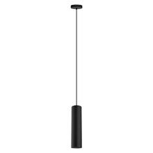 Eglo 62557A - 1x40W Single Tube Pendant With Matte Black Finish